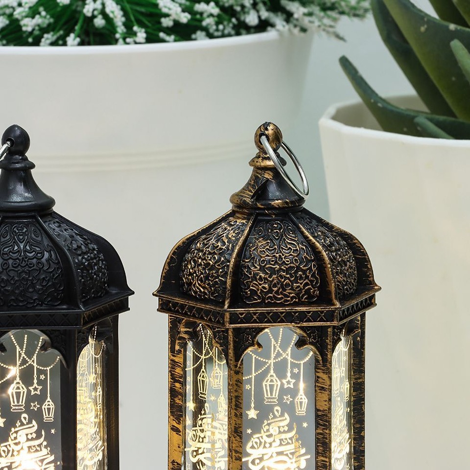 Hand Lamp EID Munarak Hanging Light Ramadan Decorations LED Wind Lights