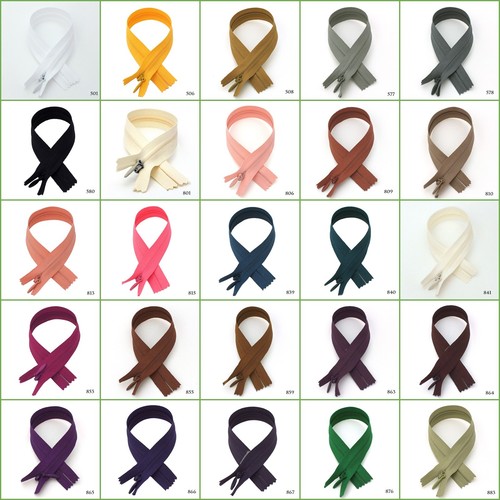 60 pcs YKK Invisible Zipper 8 Inch Closed End, Fast Shipping from US - Picture 3 of 79