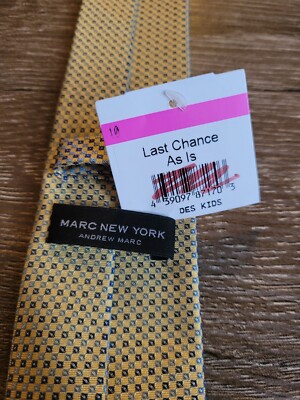 Pre-Owned ANDREW MARC NY Silk Blend Boys Tie | eBay