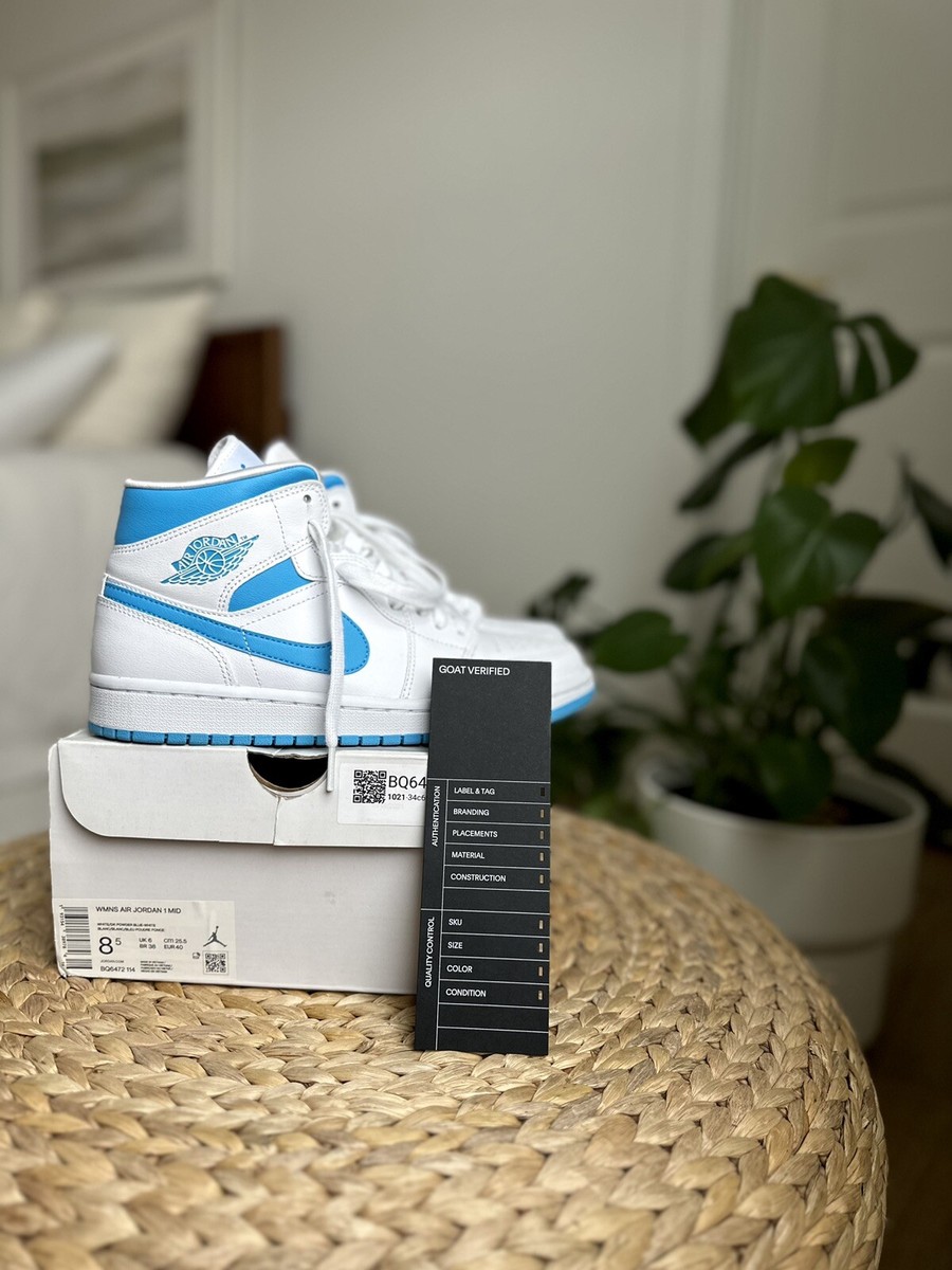 jordan 1 mid unc goat