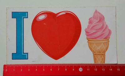 Aufkleber/Sticker: I Love Icecream (02051613)