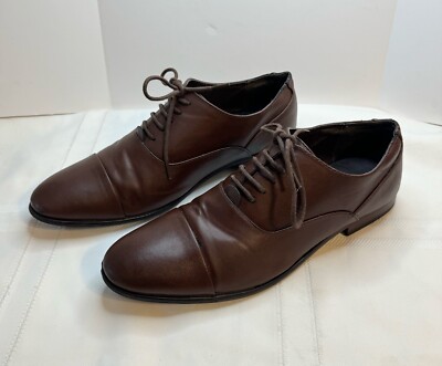 Perry Ellis Portfolio shoes Tony brown lace up Men's size man