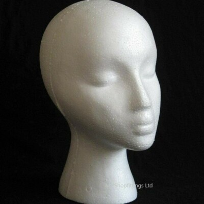 1/3/6/12/18 Buchse Polystyrol/Styropor Poly Schaufensterpuppe Dummy Perücken Schaumkopf