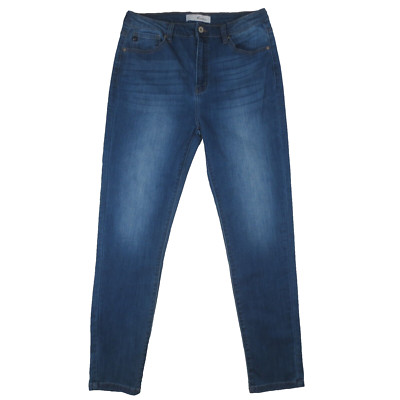 KanCan Jeans Womens 13 / 30 (Actual 32x29) Blue High Rise Skinny Stretch Denim