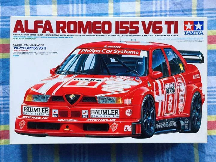 Tamiya Alfa Romeo 155 V6 TI 1/24 Model Kit #17076