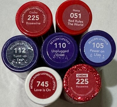 REVLON SUPER LUSTROUS LIPSTICK LIMITED ED U-CHOOSE SEE DISCOUNT BNWOB SEALED 