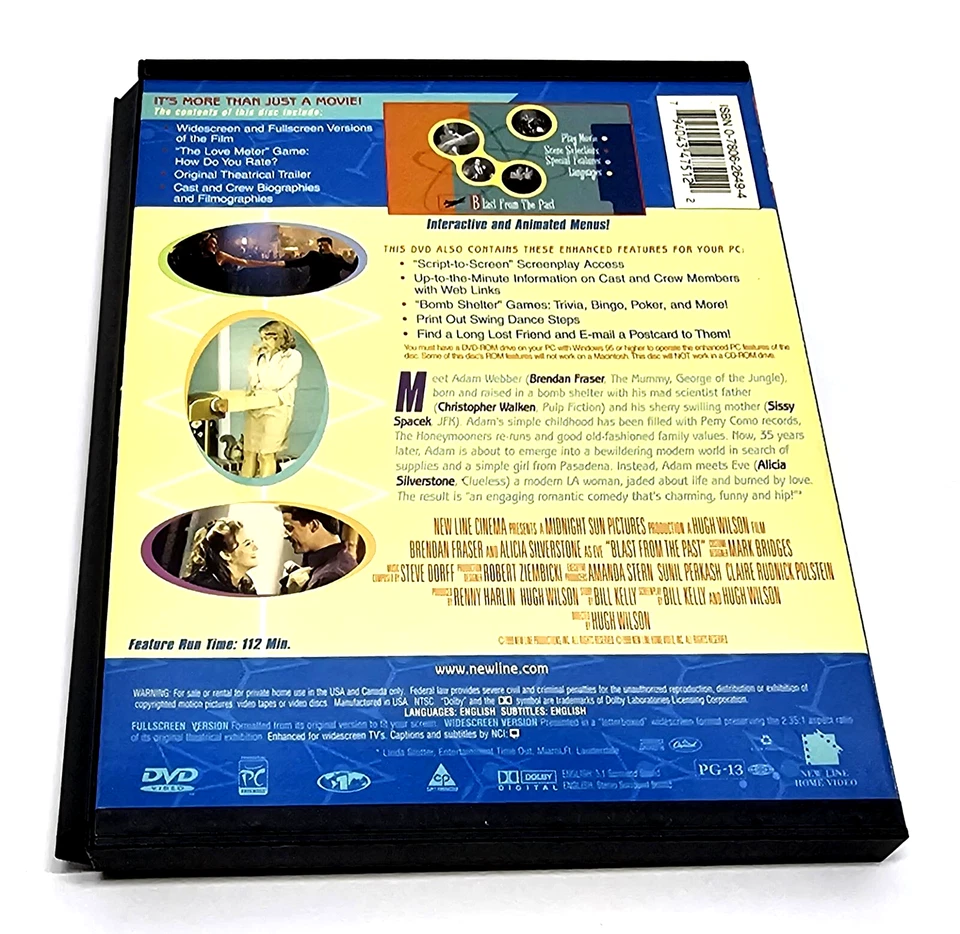 Blast From The Past DVD 1999 Snap Case Widescreen/Full Screen Mint Disc - Image 3 of 4