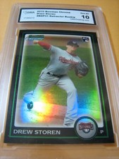 DREW STOREN 2010 BOWMAN CHROME REFRACTOR ROOKIE RC # BDP31 GRADED 10