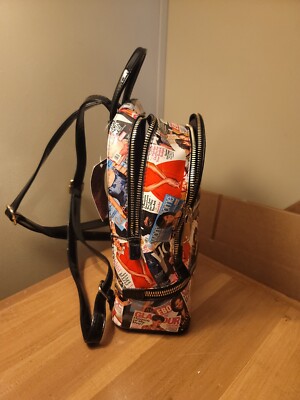 Michelle Obama Multi Color Magazine Cover Mini Backpack  display picture 3