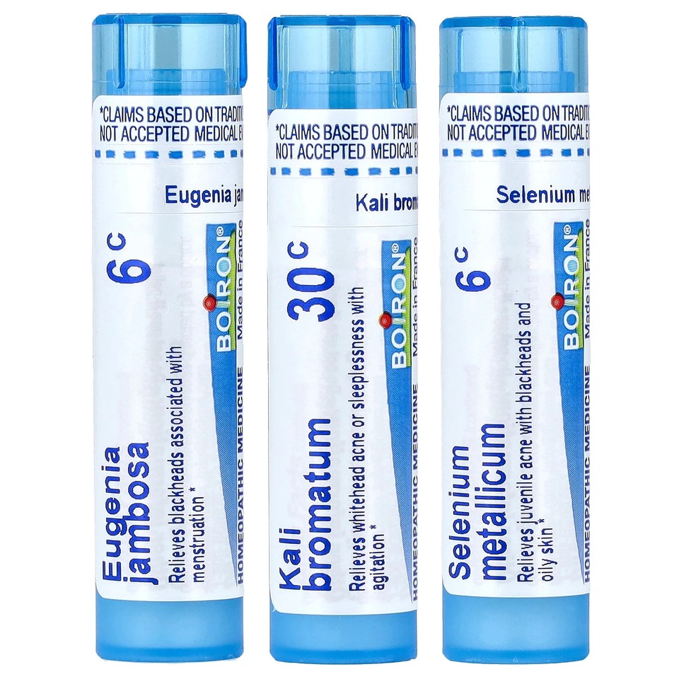 Acne Relief, Meltaway Pellets, 3 Tubes, Approx. 80 Pellets Each
