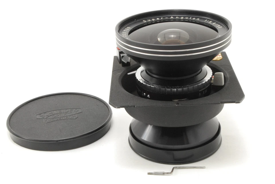 [COMO NUEVO] Lente Schneider Kreuznach Super Angulon 90 mm 5,6 Syncro-Compur de JAPÓN Foto 3 de 4