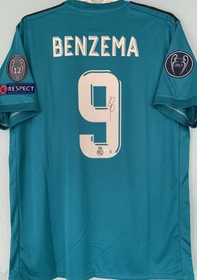 Karim Benzema Signed Autographed Real Madrid 2017/18 Third Jersey