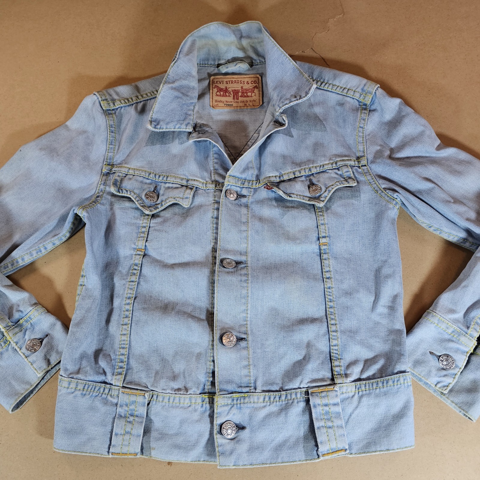 Giacca Denim Uomo LEVI'S Lot 70905 Azzurro Vintage Y2K Taglia L IT 48-50 Ottime