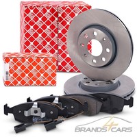 Febi Bremsscheiben Ø257 +BremsbelÄGe MIT Warnkontakt Vorne FÜR Fiat Punto 199