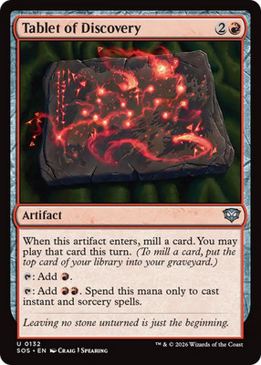 MTG Tablet of Discovery Uncommon Secrets of Strixhaven #132 NM