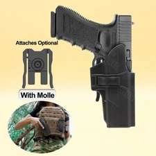 G17 Tactical Holster w/ Molle Fits Glock 17 17L 22 31 Gen4 G22 G31 Holster