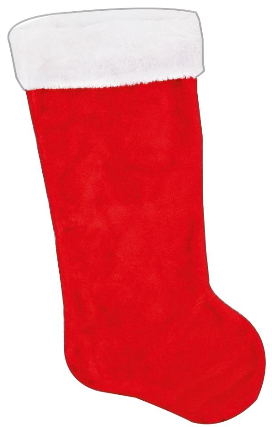 Raraion - Plush Christmas Stocking , Red