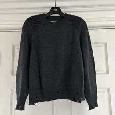 ISABEL MARANT ETOILE Distressed Gray Sweater~ 38
