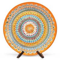Ø 37 Cm Usbekische Ljagan Plate Teller Lagan Handgemalt Keramik Servierteller A4