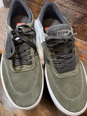 NIB Vans Gilbert Crockett Pop Cush Skateboarding Sneakers Deep Green Suede 9 Men