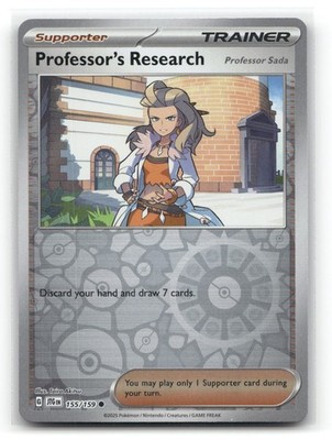 Professor's Research Reverse Holo Common Journey Together 155/159 Pokemon NM