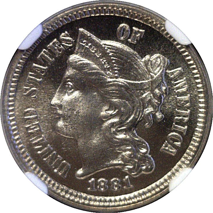 1881 Nickel Three Cent. - NGC PF-66+ - Image 2 of 3