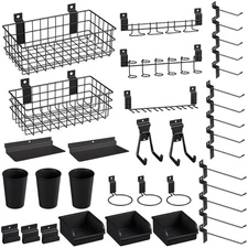INCLY 30PCS Slatwall Accessories Set with Baskets, Hooks,... 