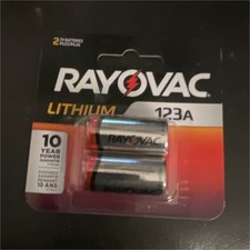 Rayovac 123A Lithium Batteries 2 Pack RL123A-...