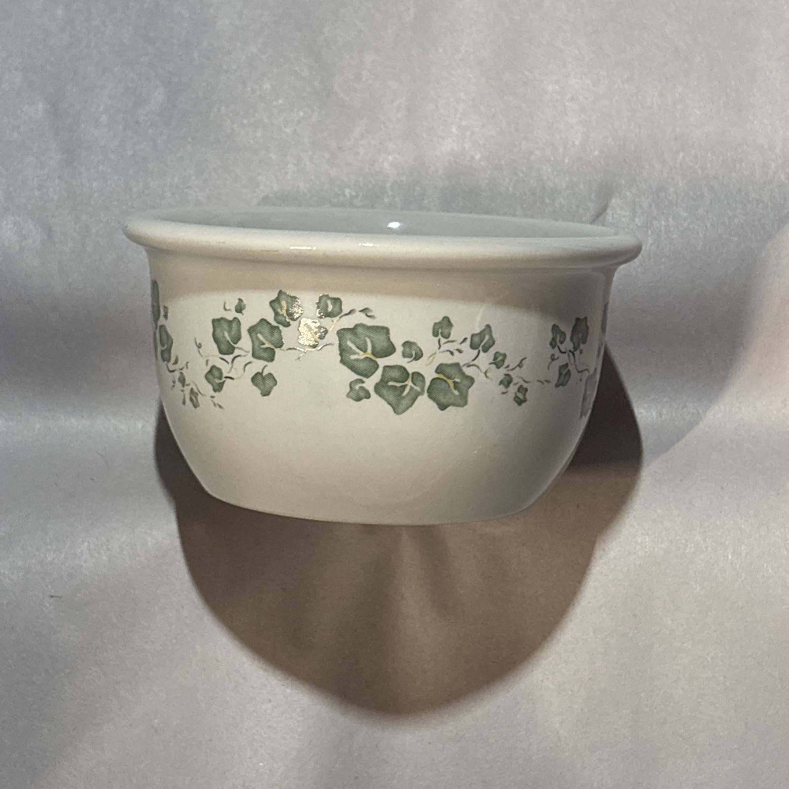 Corelle Coordinates Callaway Green Ivy 7oz Custard Ramekin Cup Stoneware