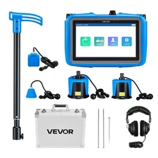 VEVOR Pipe Water Leak Detector with 4 Sensors 1Hz-10000Hz for Indoor Outdoor Use