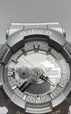 Casio World Time Stainless 40mm WR100M Analog Digital Steel