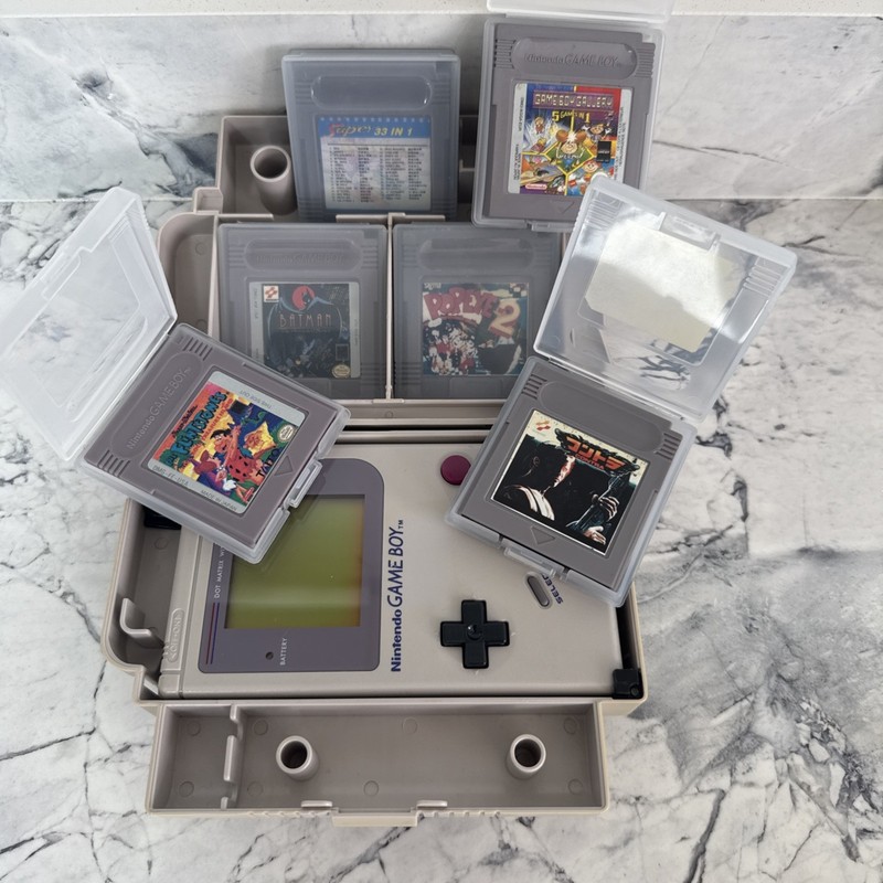 Original Nintendo Game Boy DMG-01 Fully Cleaned & Serviced – Nostalgia bundle