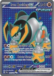 Iron Boulder ex 192/162 Temporal Forces Full Art Ultra Rare Holo