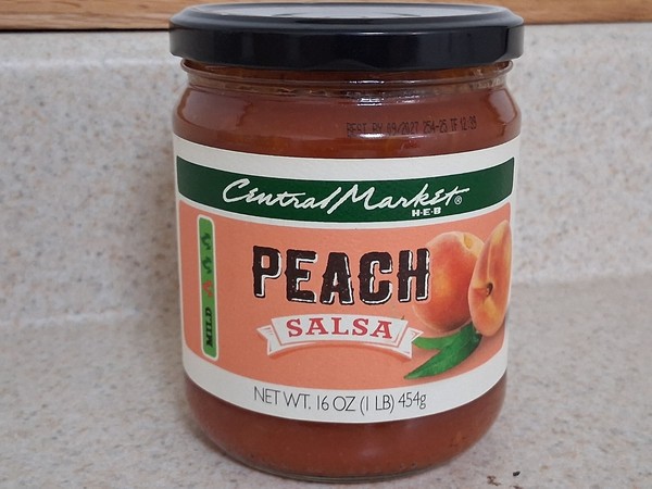 Salsa de melocotón Central Market HEB 16 OZ (paquete de 1) (salsa de melocotón - suave)