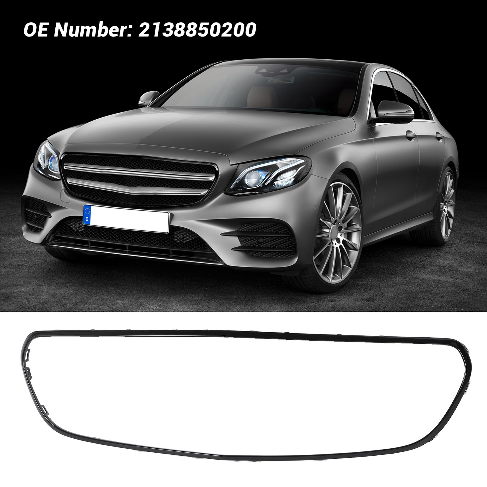 Kühlergrill-Einfassung für E-Klasse W213 C238 AMG Line Vor-Facelift 2017–2020 x1