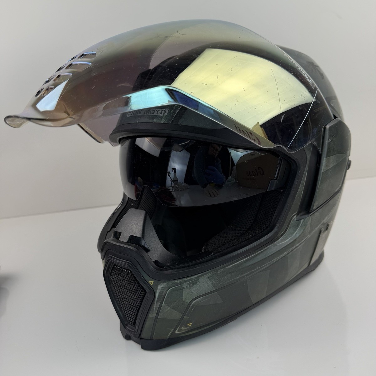 ICON Airflite Battlescar 2 Full Face Motorcycle Helmet Lg Camo