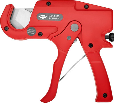 KNIPEX Rohrschneider Kunststoffrohre 185mm 94 10 185 Profi Rohrschneidezange Ele