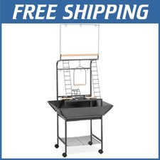 Small Parrot Playstand with Wheels  Perches