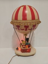 Vintage 1972 Dolly Toy Co Nursery Hot Air Balloon Lamp Night Light Tipp City OH