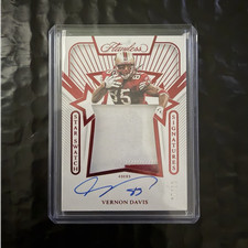Panini 2024 Flawless Patch Autographs Vernon Davis 49ers Silver #PA-VDS Auto /20