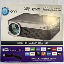 ONN ONA19AV901 3100 Lumens Portable Projector Brand New