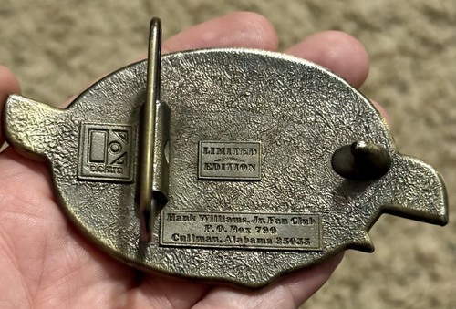 Vintage Hank Williama Jr. Limited Fan Club Cullman, Alabama Electra Belt Buckle - Picture 2 of 7