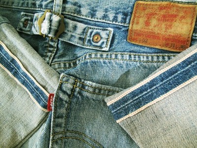 *HOT VINTAGE LVC Men LEVI'S 702XX BIG E SELVEDGE Denim Jeans 31 x30 (*Fit 29x30)
