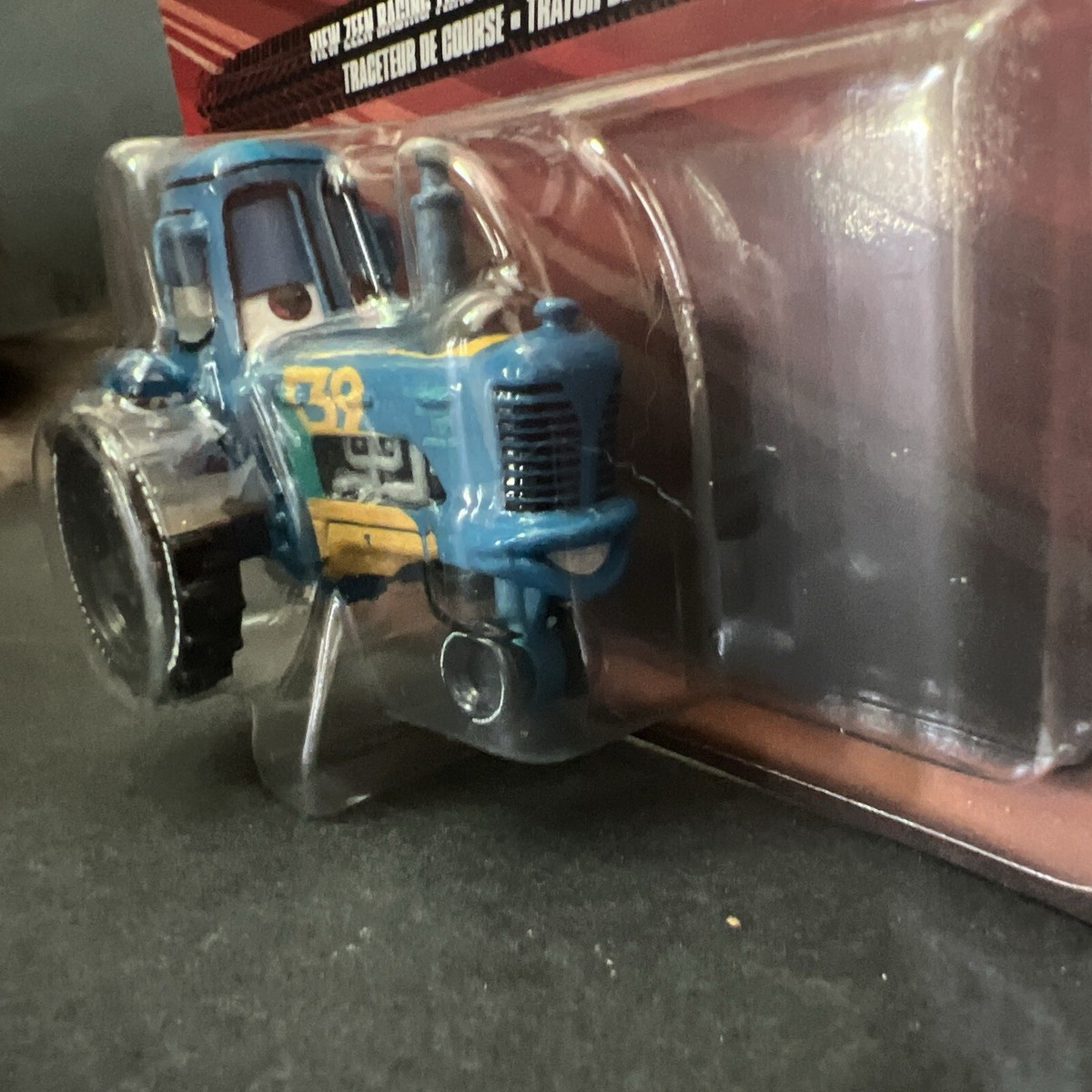 Pixar Cars Disney View Zeen Racing Tractor Blue New in Pack In