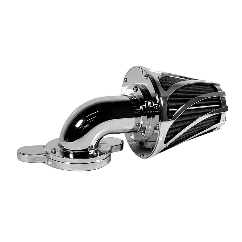 Forward Facing Air Cleaner Filter for Harley Dyna Softail Touring Fitment-B Foto 2 de 3