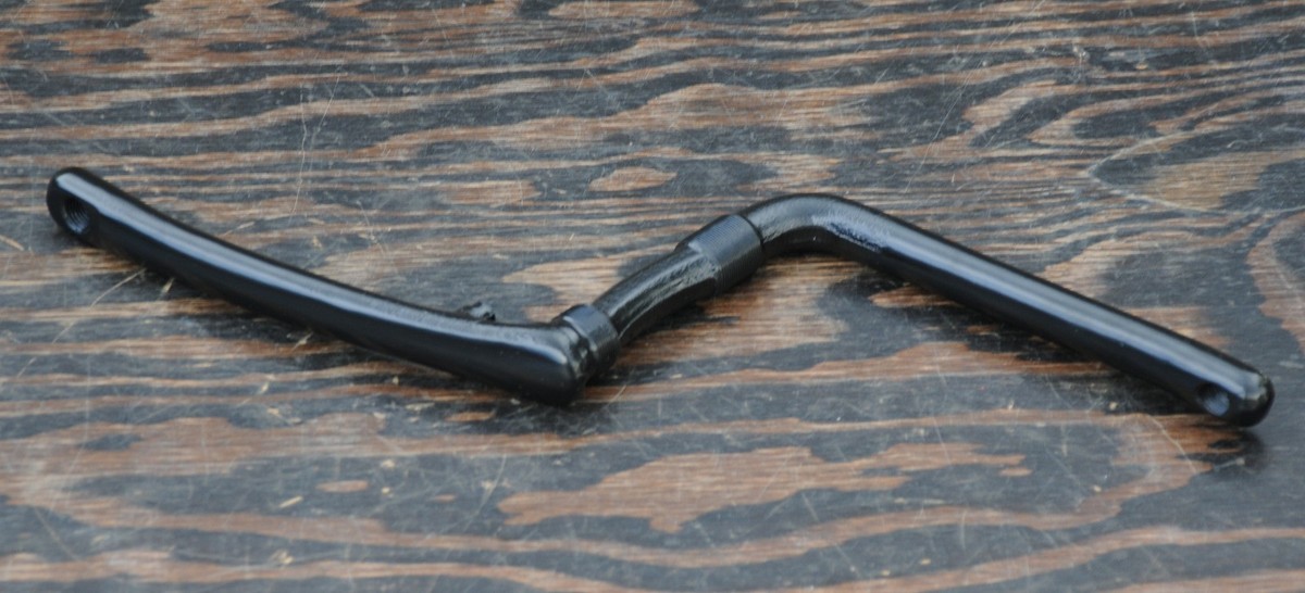 BMX　クランク　170mm 170mm Cruiser BMX Bicycle BLACK 1 Piece CRANK 6 3/4