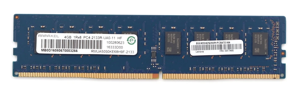 Ramaxel 4GB 1Rx8 PC4-2133R-UA0-11 NON-ECC Unbuffered Memory RMUA5090KE68H9F-2133 - Image 2 of 4