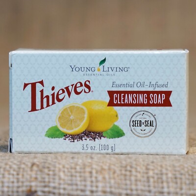 Young Living THIEVES CLEANSE SOAP  100 g Essential Oil NEW Unopen FREE SHIP 24hr