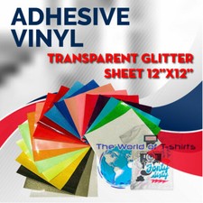Psv Glitter Sparkle Self Adhesive Vinyl Sticky Back Signs Decals Cricut Silhouet