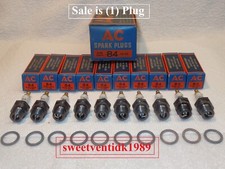( 1 ) .. ‘NOS’ AC-84 Spark Plug .. 18mm Threads .. Circa 1940’s .. Made in USA